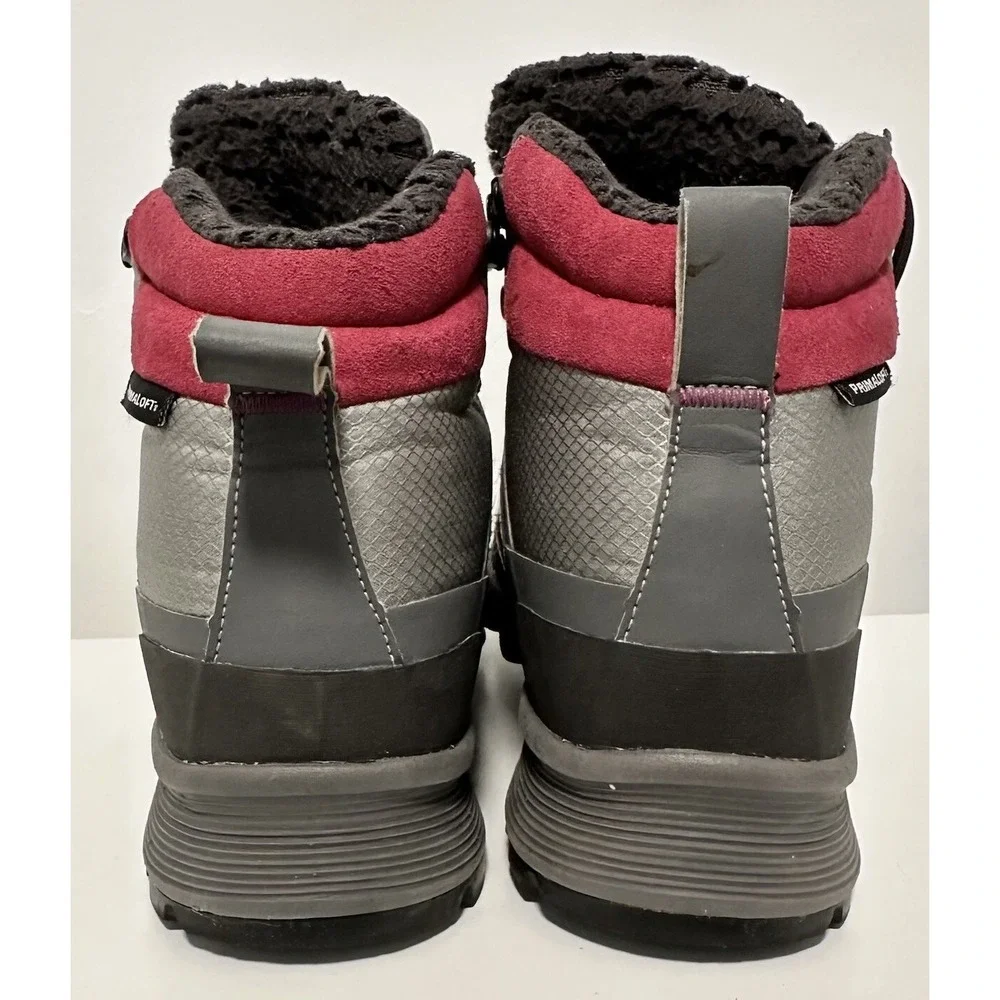New Balance Boots Primaloft Womens US‎ 7 B Vibram Soles Winter Hiking Gray Shoes